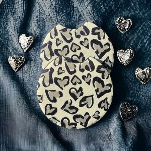 Animal Print Hearts Car Coaster 2 Pack